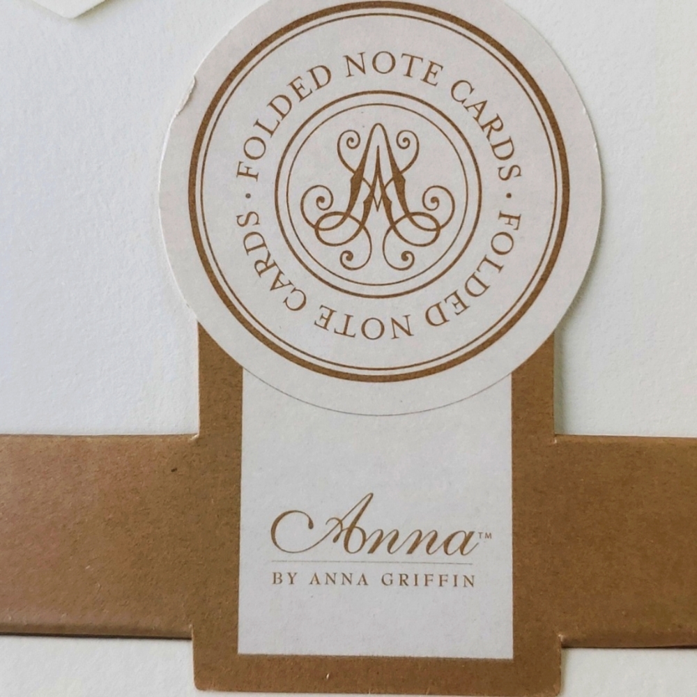 Anna by Anna Griffin Green Fern Embossed Cards Set of 10 with Lined Envelopes - Picture 3 of 5
